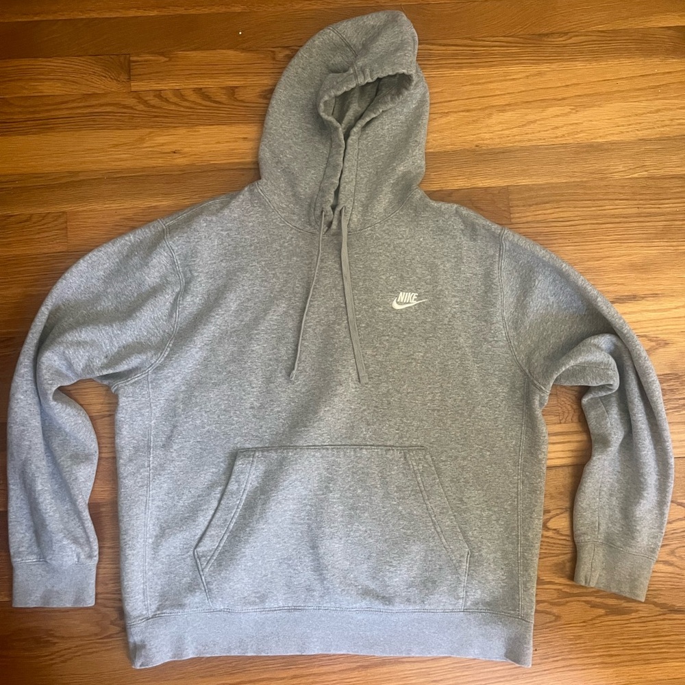 NIKE Grey Hoodie Sweatshirt